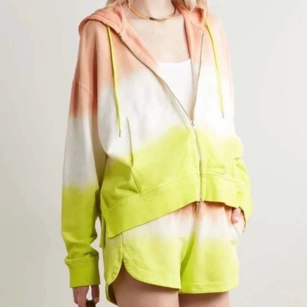 NWOT ATM Anthony Thomas Melillo French Terry Tie Dye Hoodie (XS/S) & Shorts (S)
